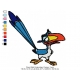 Parrot Bird Embroidery Design 2